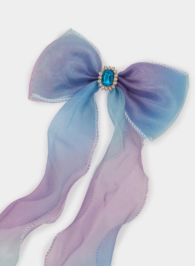 Styli Girls Lilac Bow Hair Clip - Image 1